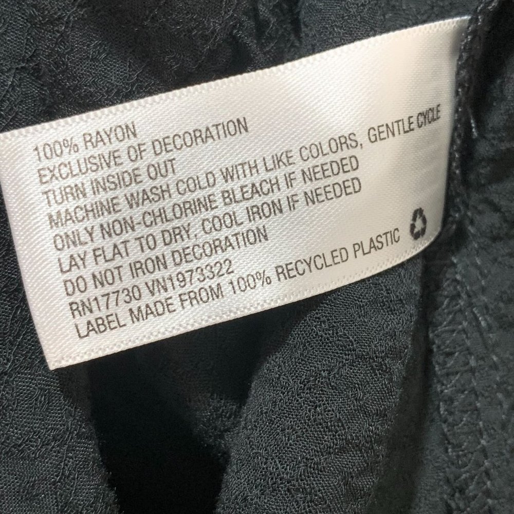 Xhilaration Embroidered Black Cold Should Top Size S - Picture 12 of 12